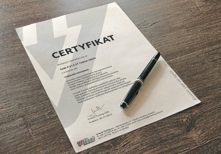 Certyfikat Vitesse V-tech Łódź